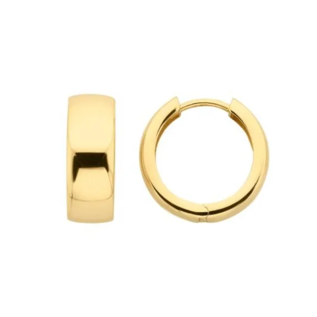 9ct Yellow Gold 5.3mm x 11mm Huggies - 5ER0757