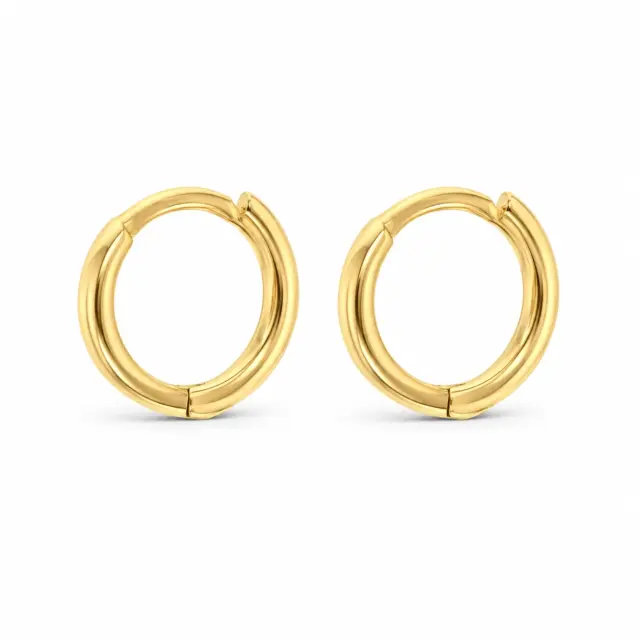 9ct Yellow Gold 6mm Mini Huggie Earrings