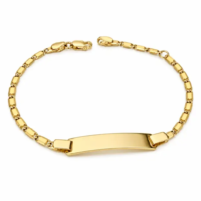 9ct Yellow Gold Adjustable ID Bracelet 18.5cm - GV017.9ID