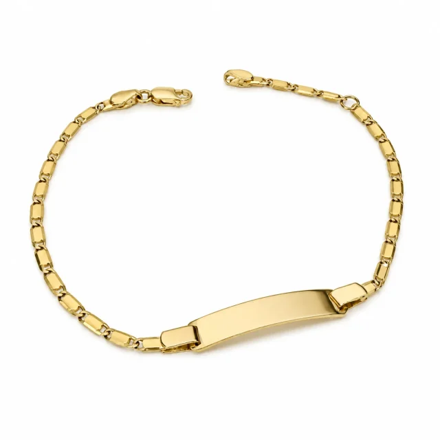 9ct Yellow Gold Adjustable ID Bracelet 18.5cm - GV017.9ID