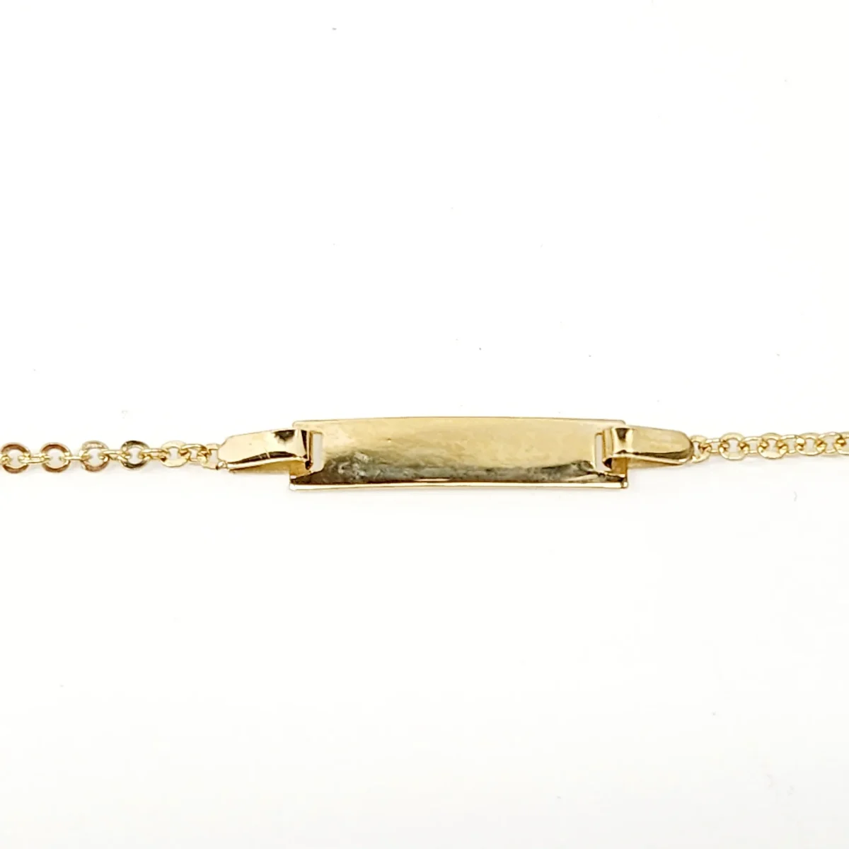 9ct Yellow Gold Child ID Bracelet with Rectangle ID