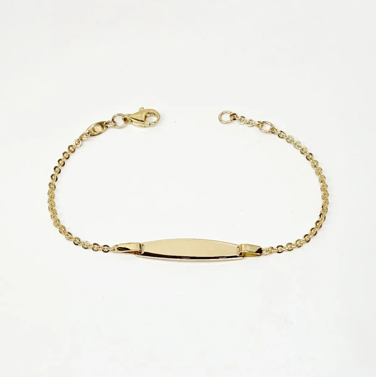 9ct Yellow Gold Child ID Bracelet with Tapered ID