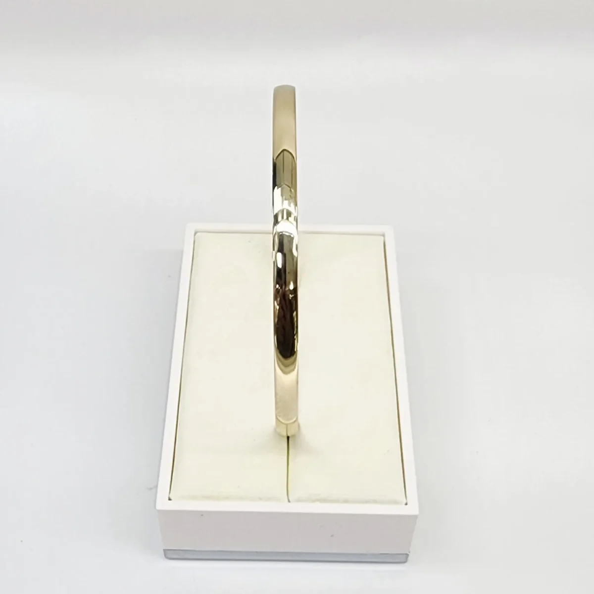 9ct Yellow Gold Classic Half Round 4mm Wide x 65mm Bangle