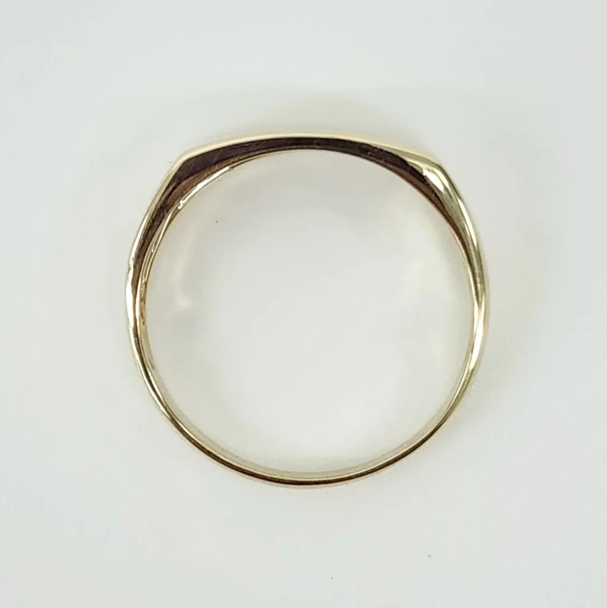 9ct Yellow Gold Curved Rectangle Signet Wedding / Dress Ring - D6598MOD9Y
