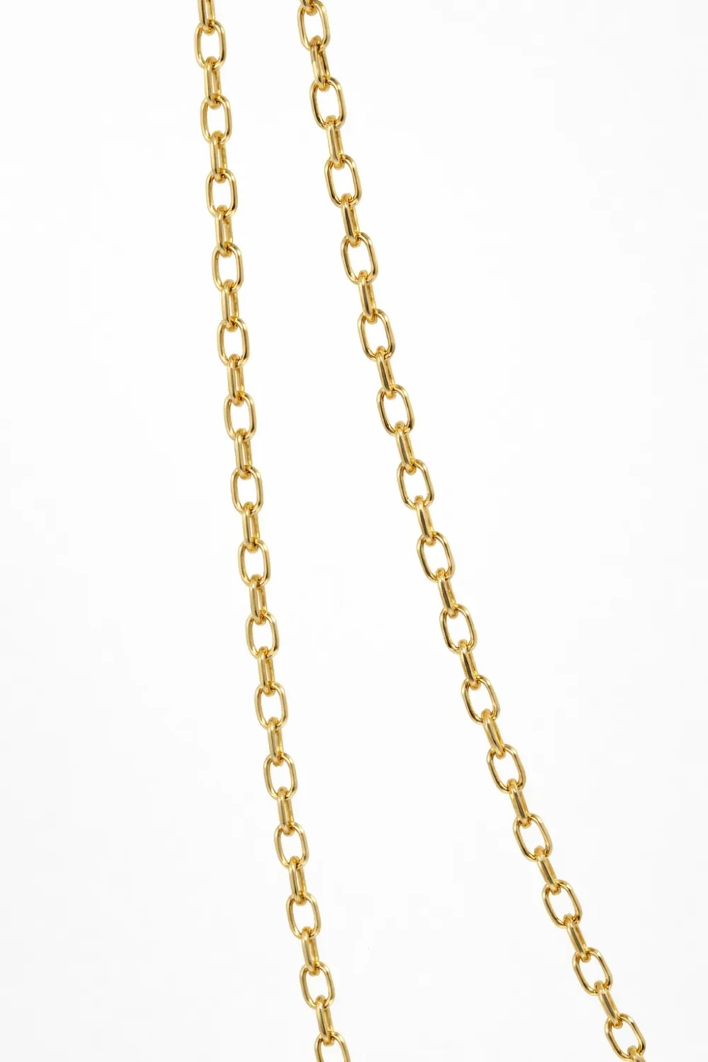 9ct Yellow Gold Diamond Cut Rectangular Trace Link Chain 1.5mm - 050KRD09