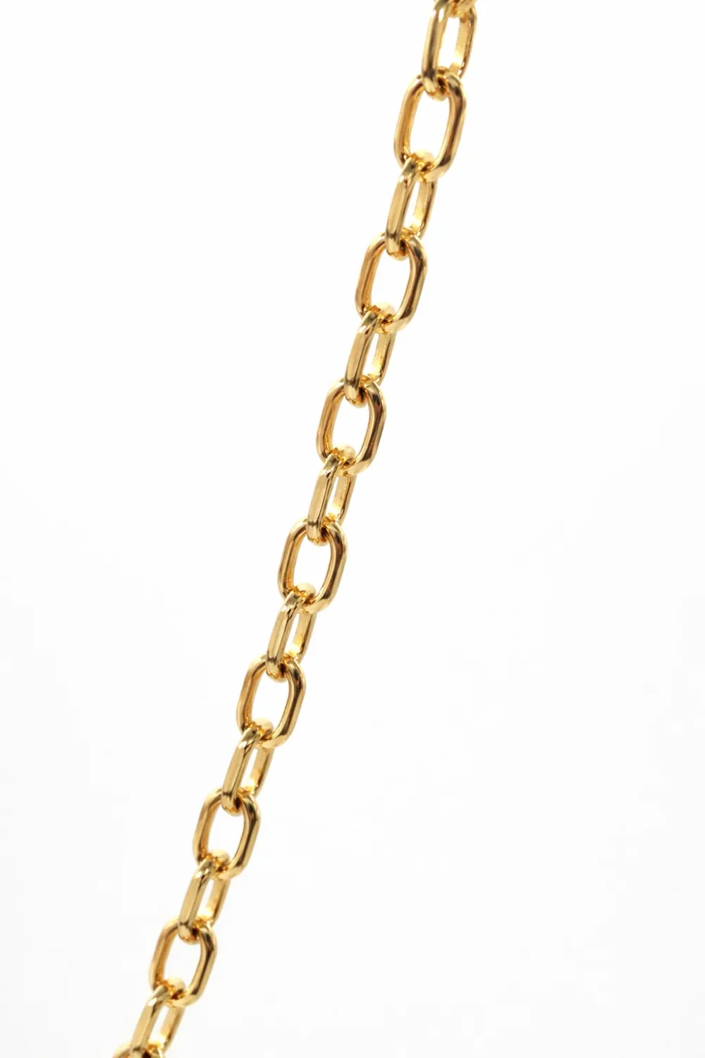 9ct Yellow Gold Diamond Cut Rectangular Trace Link Chain 1.5mm - 050KRD09