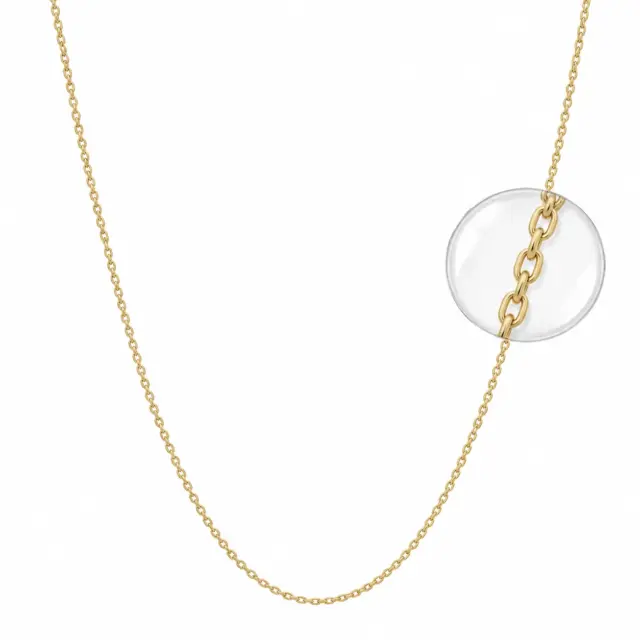 9ct Yellow Gold Diamond Cut Squared Edge Forzatina 1.3mm Cable Link Chain