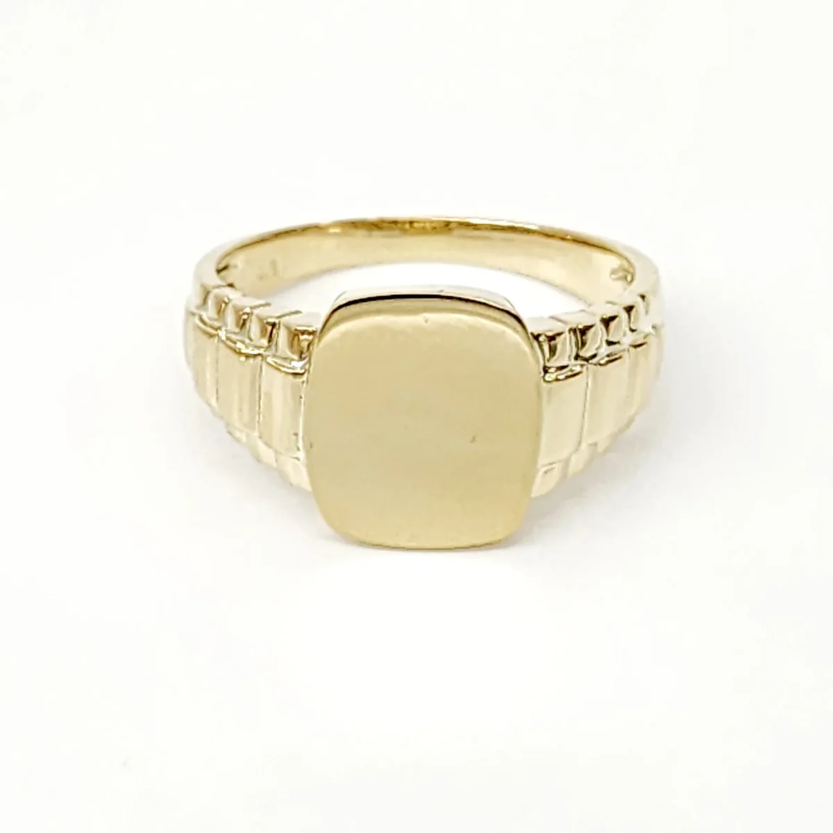 9ct Yellow Gold Gents Signet Dress Ring