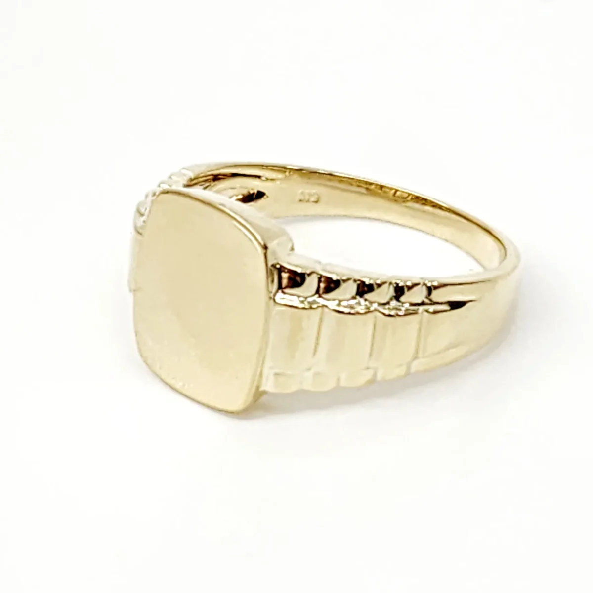 9ct Yellow Gold Gents Signet Dress Ring