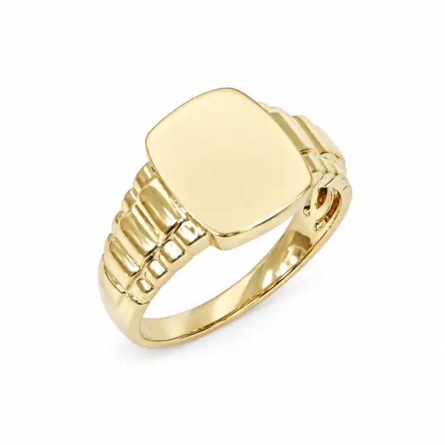 9ct Yellow Gold Gents Signet Dress Ring