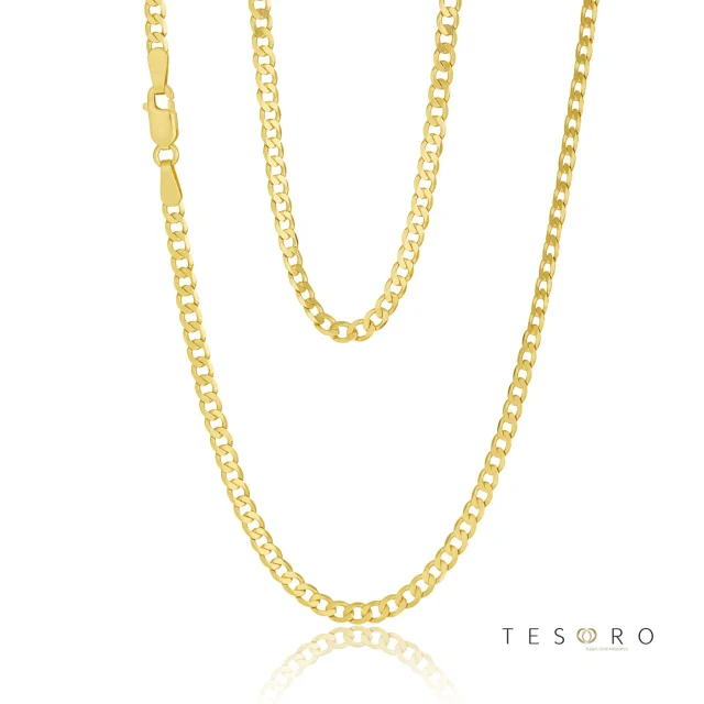 9ct Yellow Gold Grumetta Rada 3.15mm Open 6 Sided Curb Chain