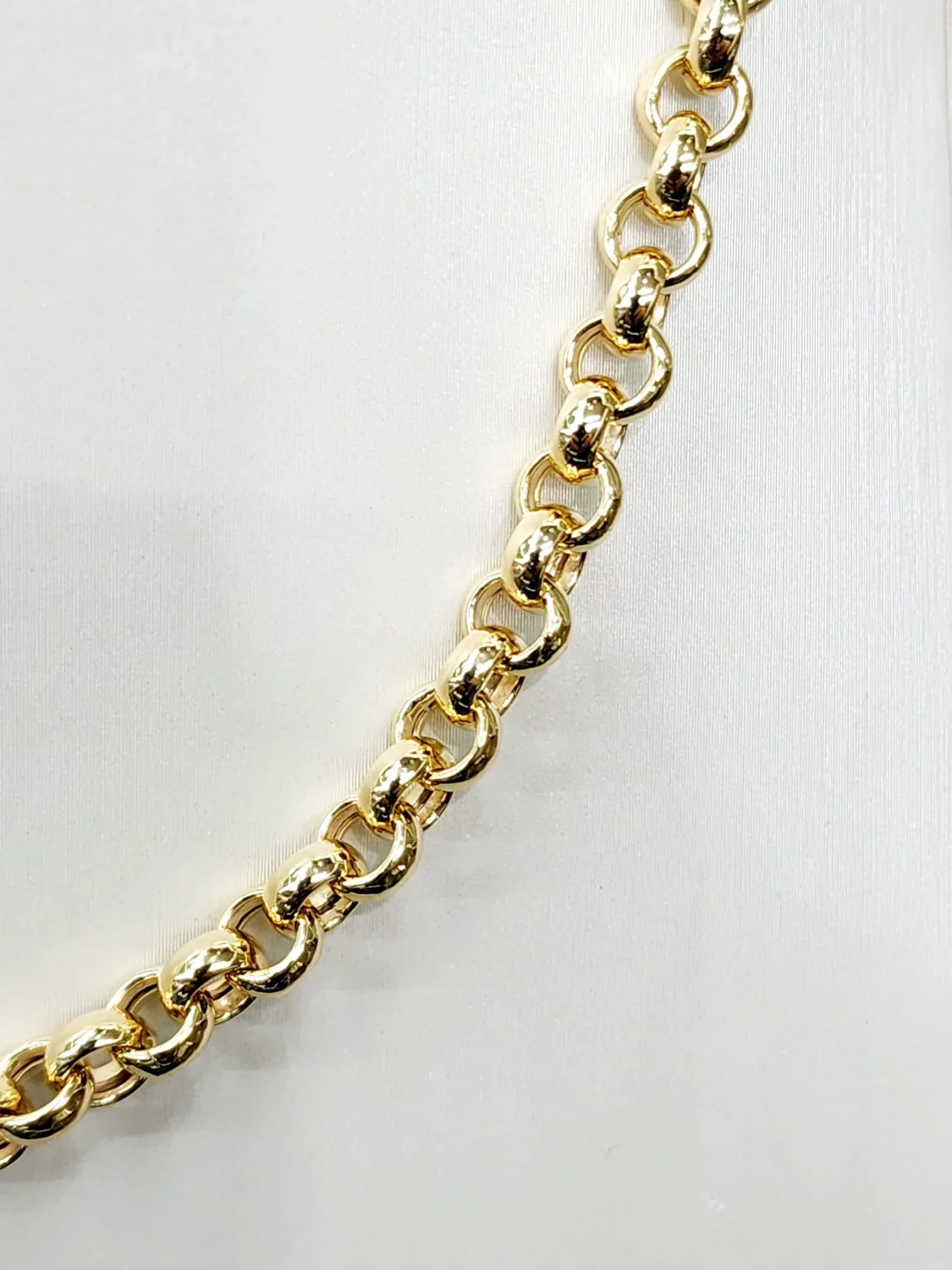 9ct Yellow Gold Hollow Round Belcher Chain – 5.50mm – 55cm & 60cm – Made in Italy