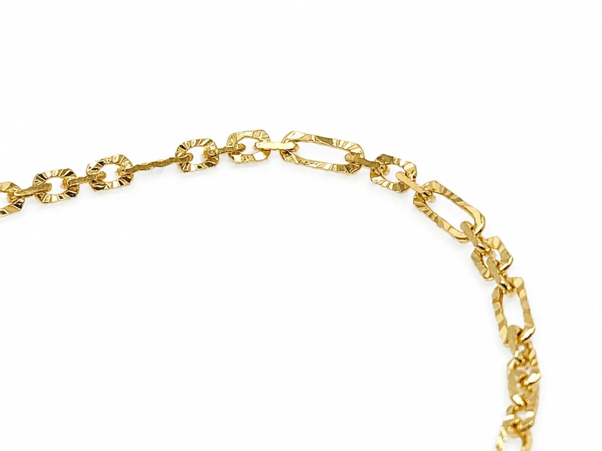 9ct Yellow Gold Italian Made Super Star Link Bracelet 2.50mm – Solid Gold Links – 19cm - BNRA8-4-19