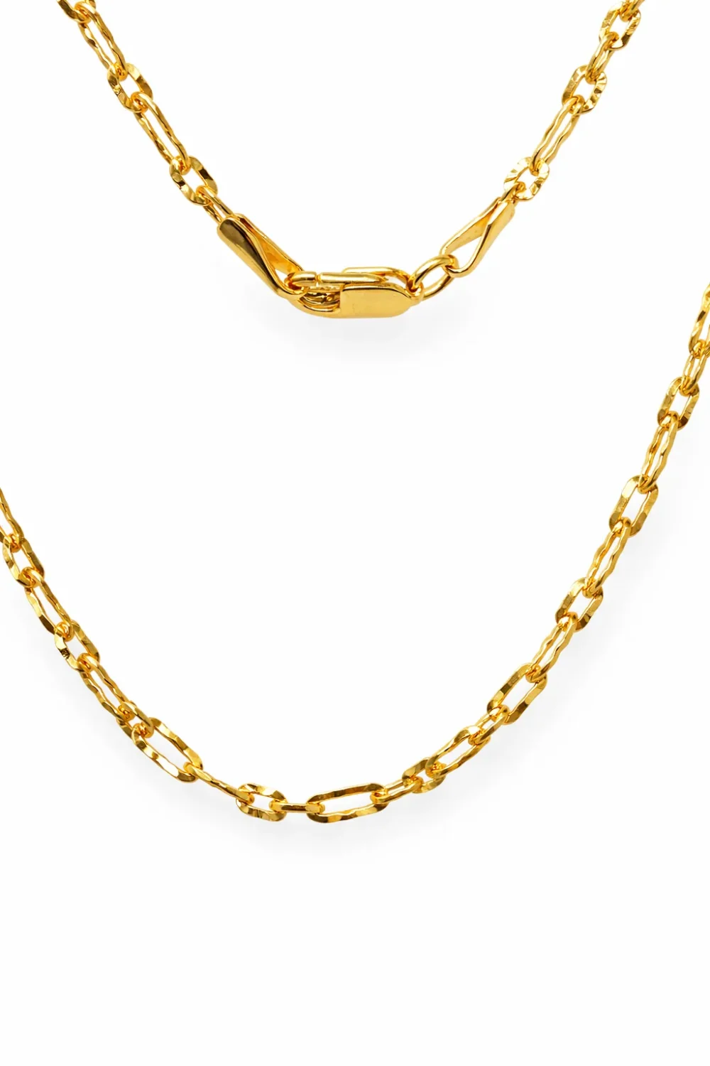 9ct Yellow Gold Italian Super Star Figaro Link Chain 45cm with Parrot Clasp - BNRA8-2-45
