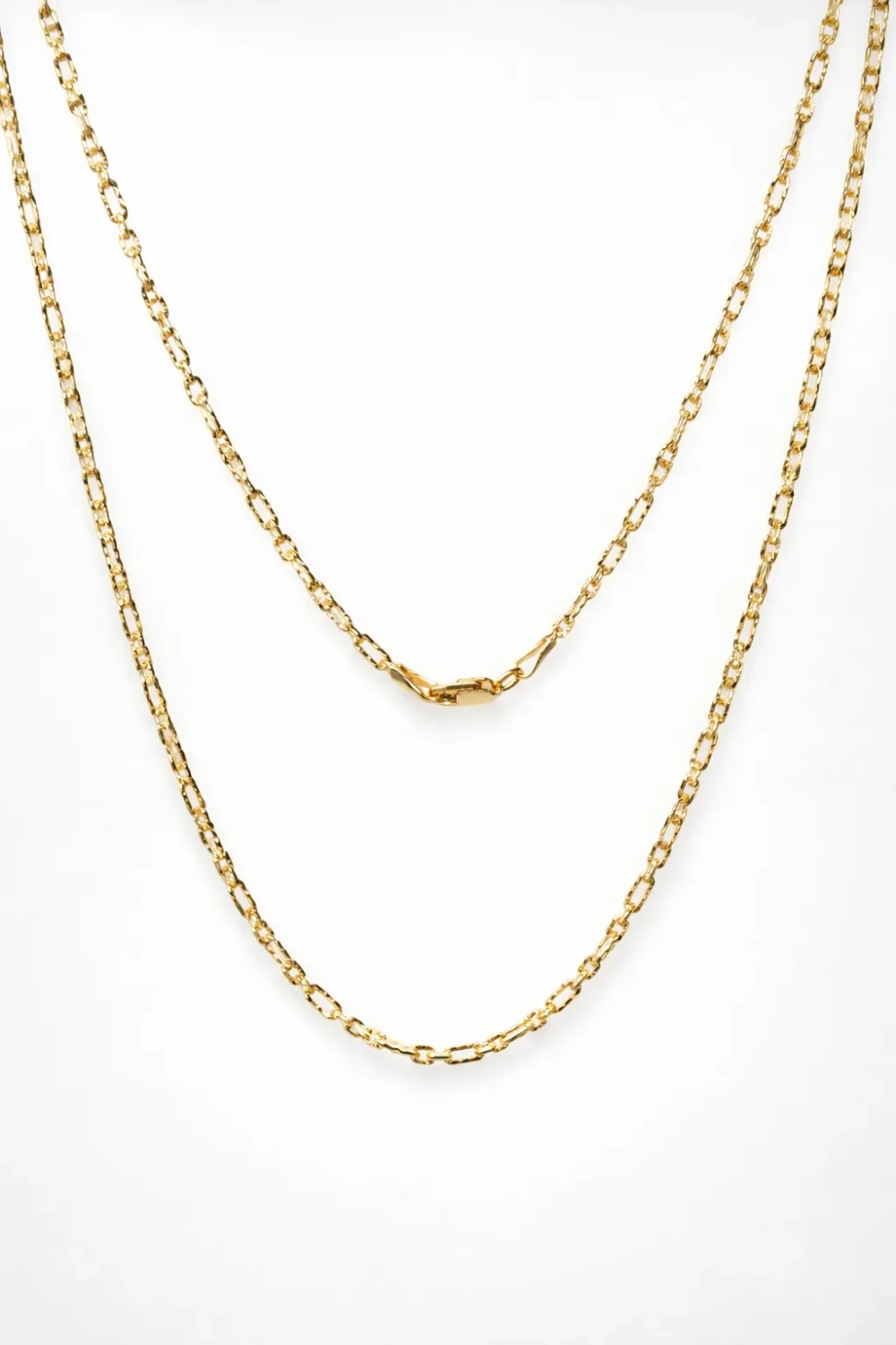 9ct Yellow Gold Italian Super Star Figaro Link Chain 45cm with Parrot Clasp - BNRA8-2-45
