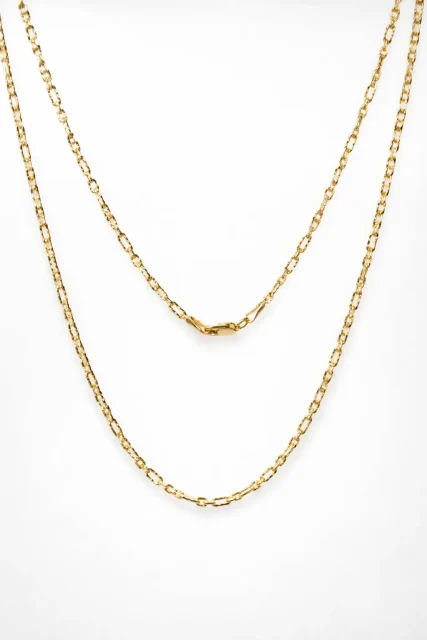 9ct Yellow Gold Italian Super Star Figaro Link Chain 45cm with Parrot Clasp - BNRA8-2-45