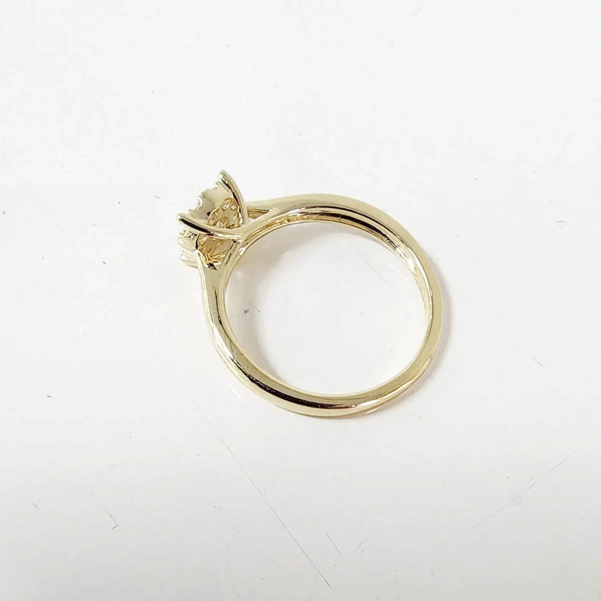 9ct Yellow Gold Lab Grown Diamond Cluster Engagement Ring 0.28ct TDW EF/VS - AURG1112