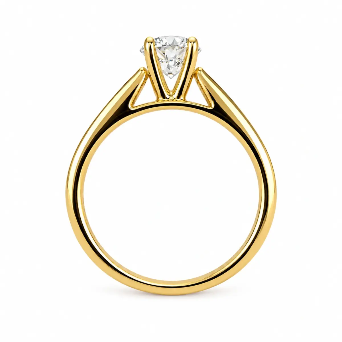 9ct Yellow Gold Lab Grown Diamond Engagement Ring 1.43ct TDW – 1.09ct Centre Diamond - AURG1333