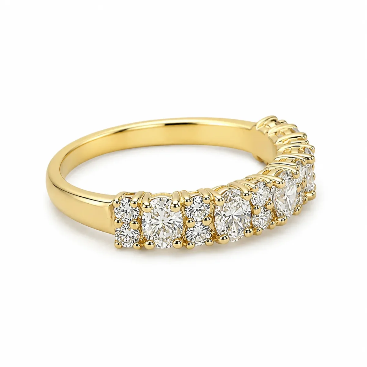 9ct Yellow Gold Lab Grown Oval Diamond Ring 1.07ct - AURG1868