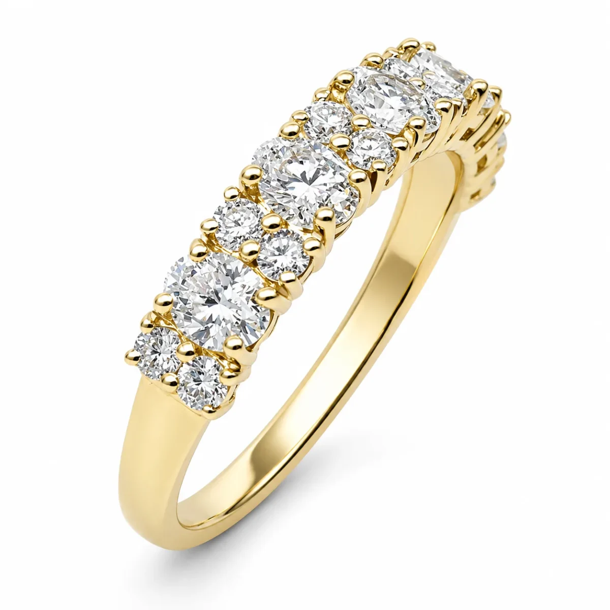 9ct Yellow Gold Lab Grown Oval Diamond Ring 1.07ct - AURG1868