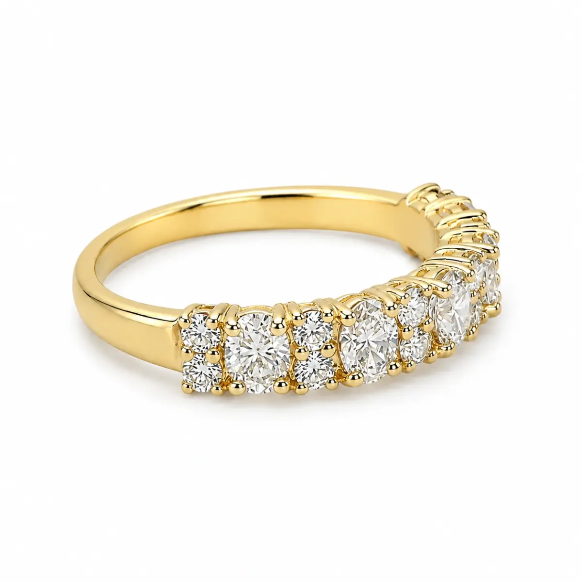9ct Yellow Gold Lab Grown Oval Diamond Ring 1.07ct - AURG1868