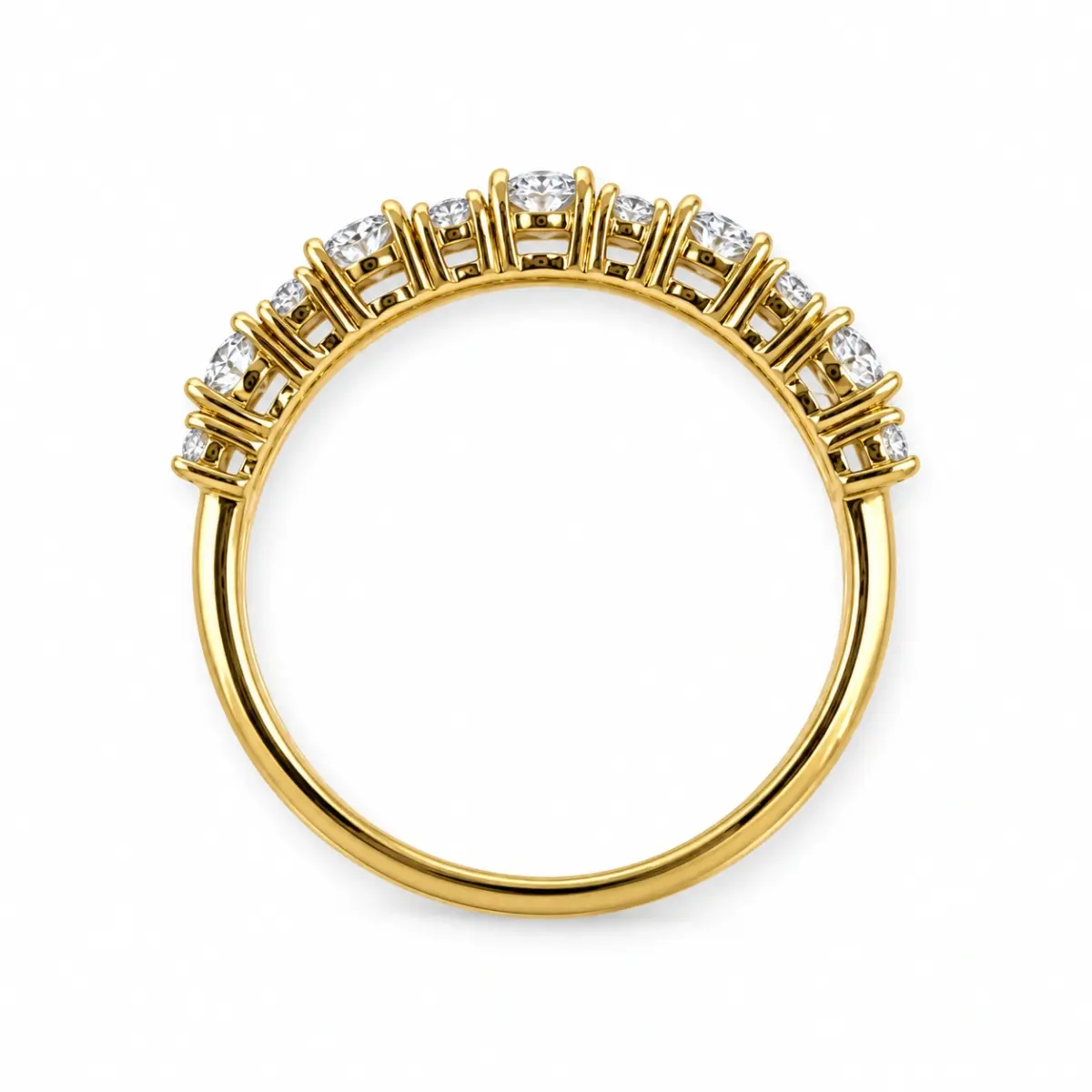 9ct Yellow Gold Lab Grown Oval Diamond Ring 1.07ct - AURG1868
