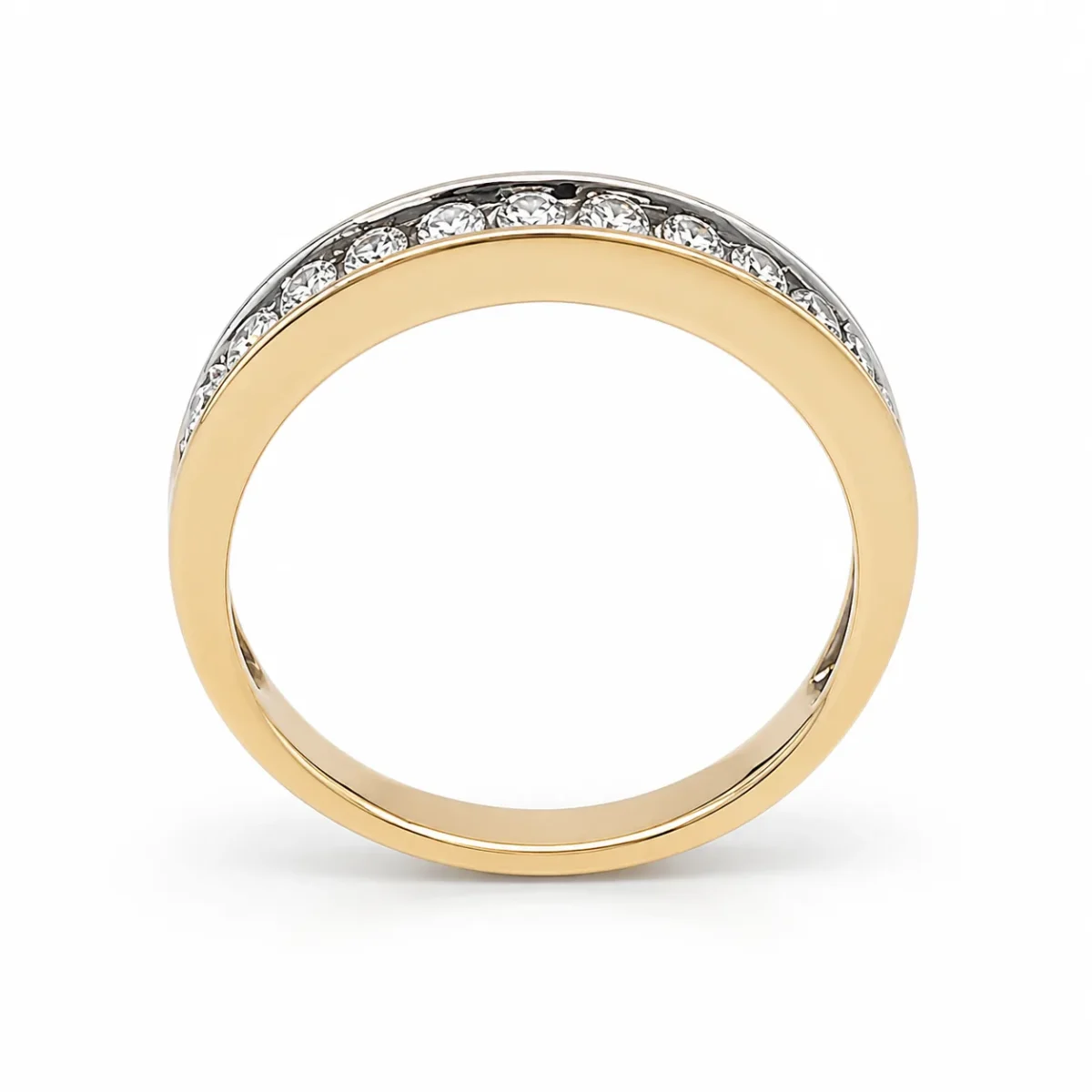 9ct Yellow Gold Natural Diamond Channel Set Ring – 0.50ct - IGR20773