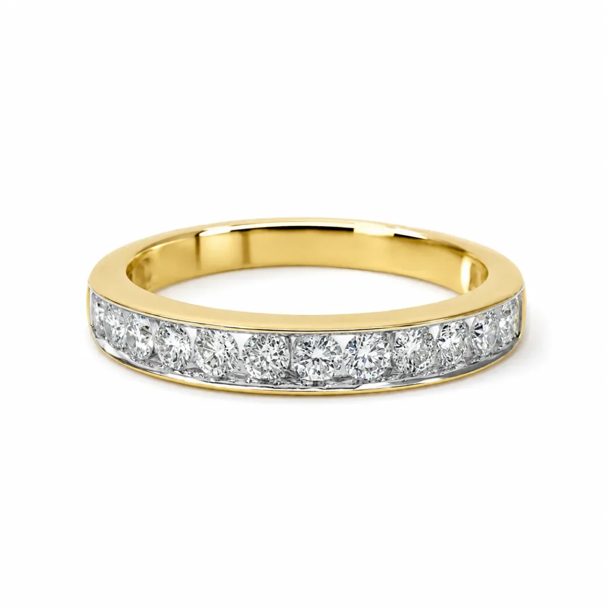 9ct Yellow Gold Natural Diamond Channel Set Ring – 0.50ct - IGR20773