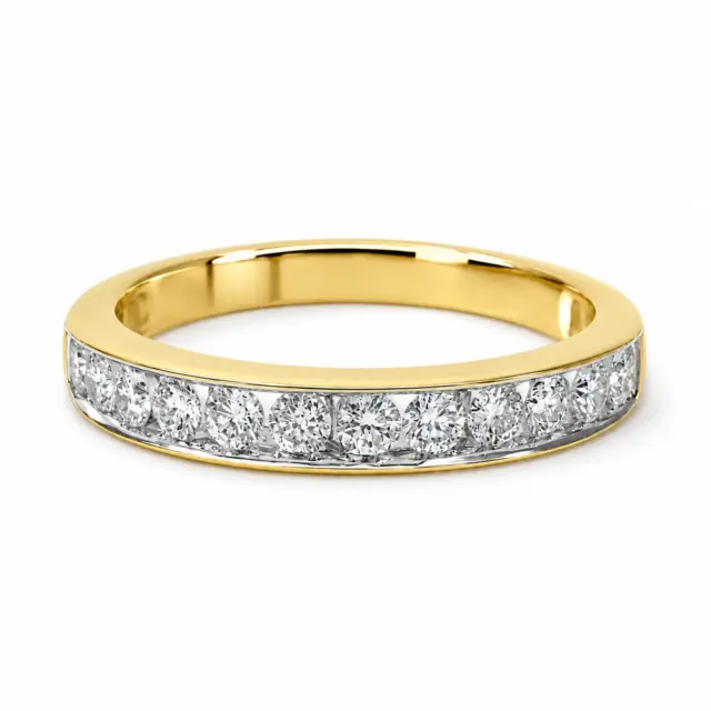 9ct Yellow Gold Natural Diamond Channel Set Ring – 0.50ct - IGR20773