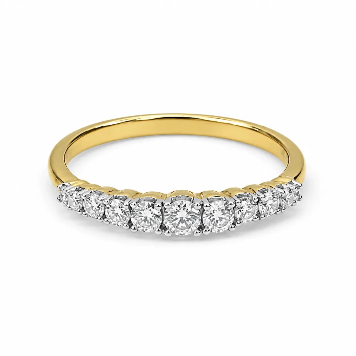 9ct Yellow Gold Natural Diamond Graduated Ring – 0.33ct - R42514033