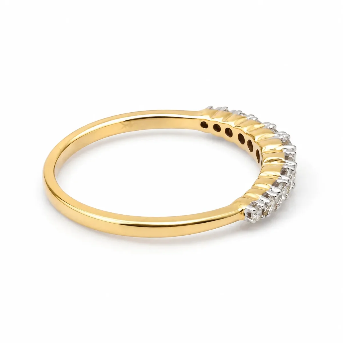 9ct Yellow Gold Natural Diamond Graduated Ring – 0.33ct - R42514033
