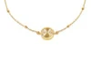 9ct Yellow Gold Rainbow Circle Adjustable Trace and Ball Bracelet 18cm-19cm