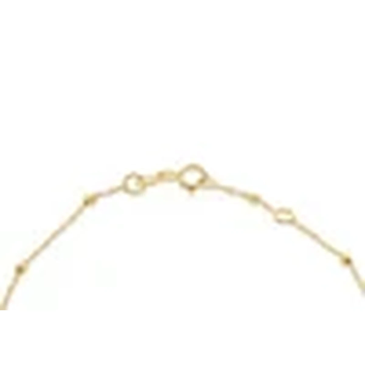 9ct Yellow Gold Rainbow Petal Adjustable Trace and Ball Bracelet 18cm-19cm