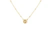9ct Yellow Gold Rainbow Circle Adjustable Trace and Ball Necklace – 43cm to 46cm