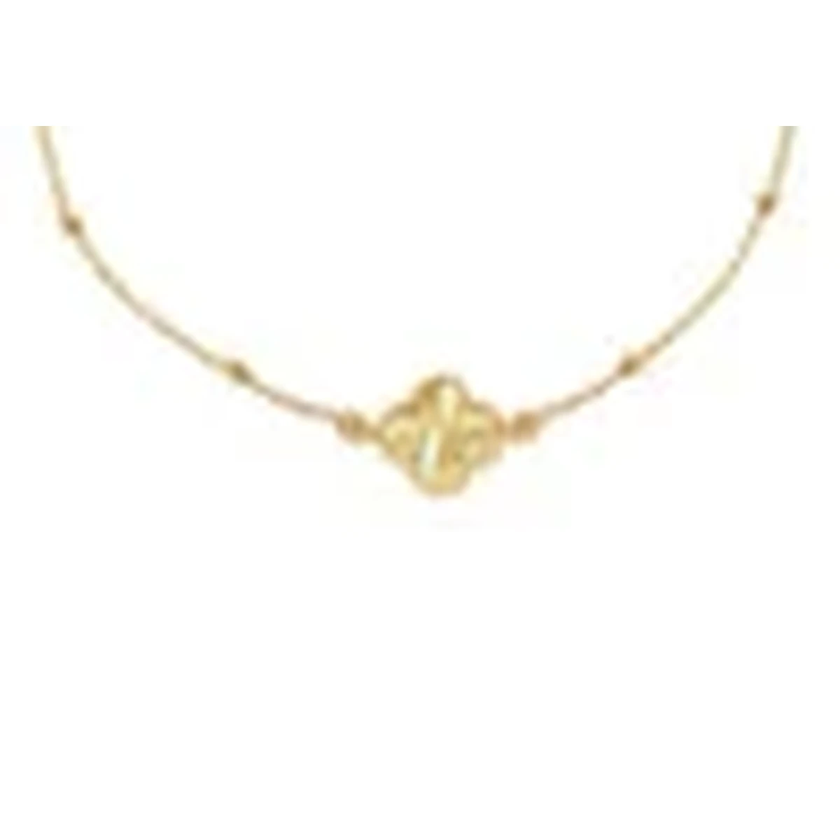 9ct Yellow Gold Rainbow Petal Adjustable Trace and Ball Bracelet 18cm-19cm