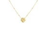 9ct Yellow Gold Rainbow Petal Adjustable Trace and Ball Necklace – 43cm to 46cm