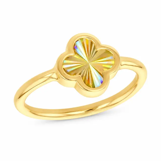 9ct Yellow Gold Rainbow Petal Ring - 1.80.0019