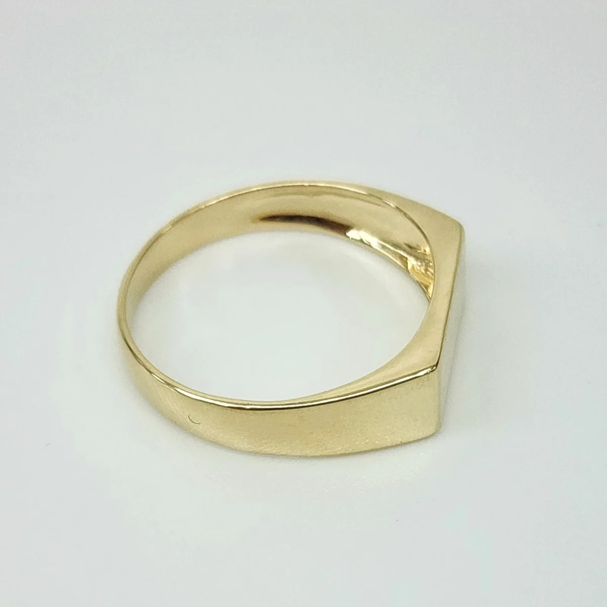 9ct Yellow Gold Rectangle Signet Wedding / Dress Ring - D6413MOD9Y