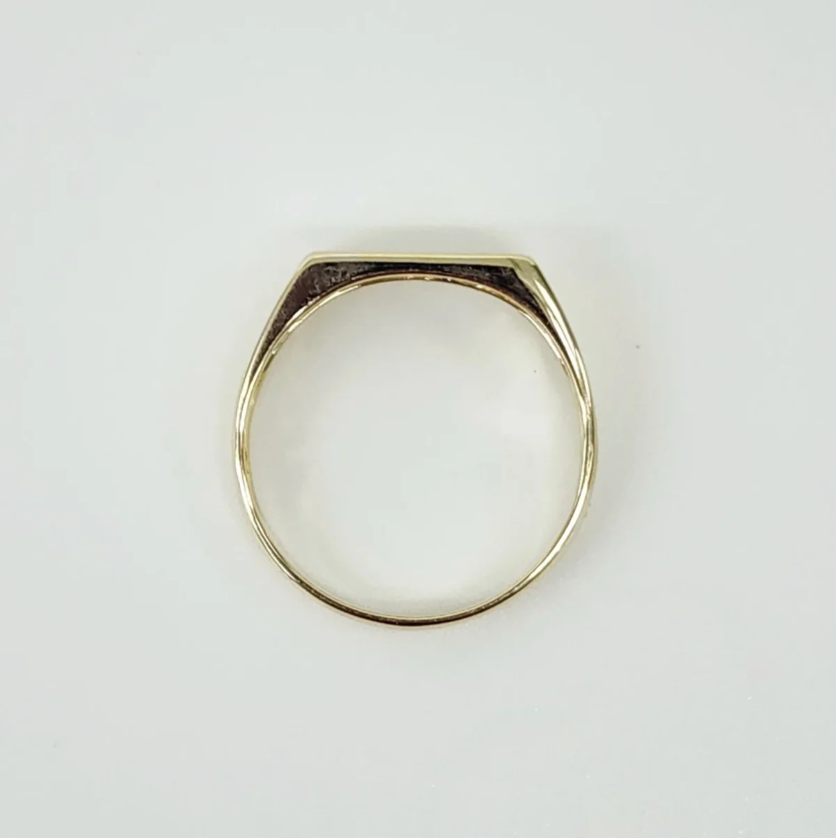 9ct Yellow Gold Rectangle Signet Wedding / Dress Ring - D6413MOD9Y