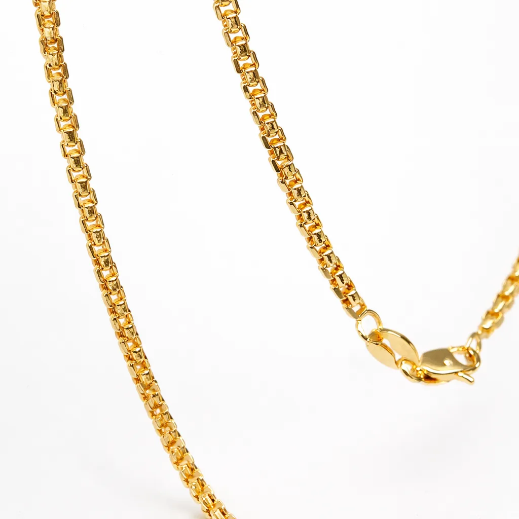 9ct Yellow Gold Rounded Diamond Cut Box Chain 1.70mm – Italian Made - 9CTBOXED