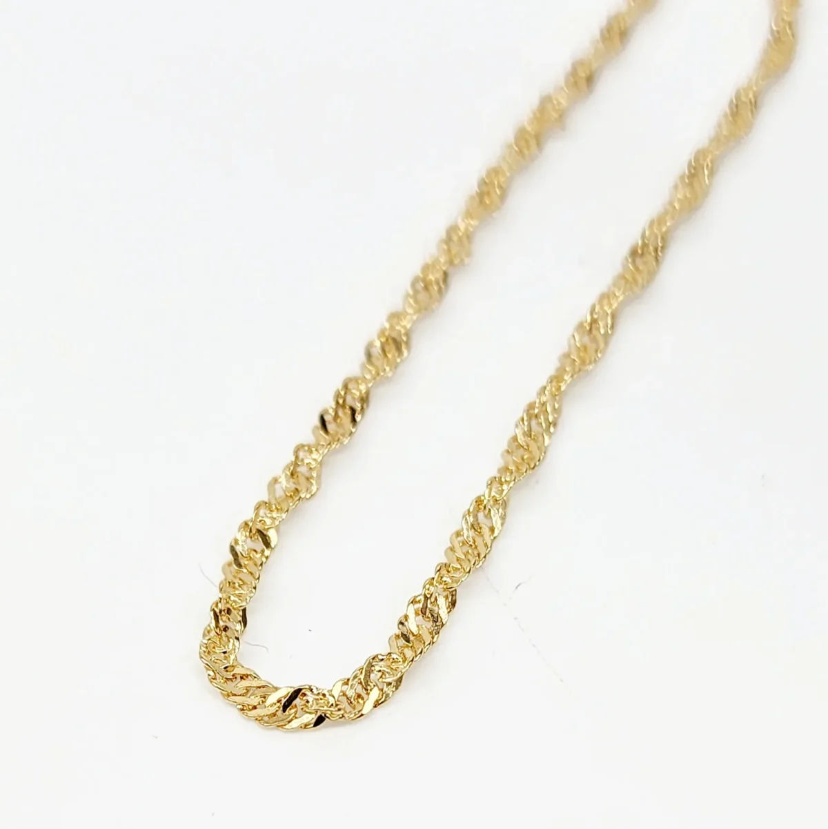 9ct Yellow Gold Singapore Twist 40 Gauge Bracelet