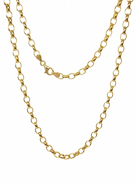 9ct Yellow Gold Solid BO3 Oval Belcher Link Chain – Made in New Zealand - 9CTBO3BELCHER