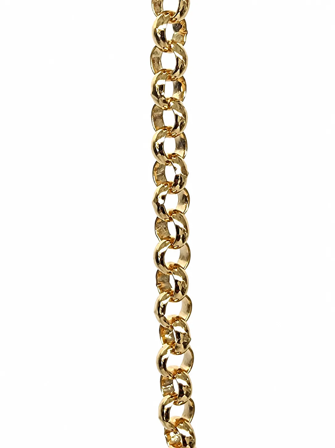 9ct Yellow Gold T-Bar Necklace Solid B3 Round Belcher Chain 50cm – 23.80 Grams - 9CTBO3FOB-50CM