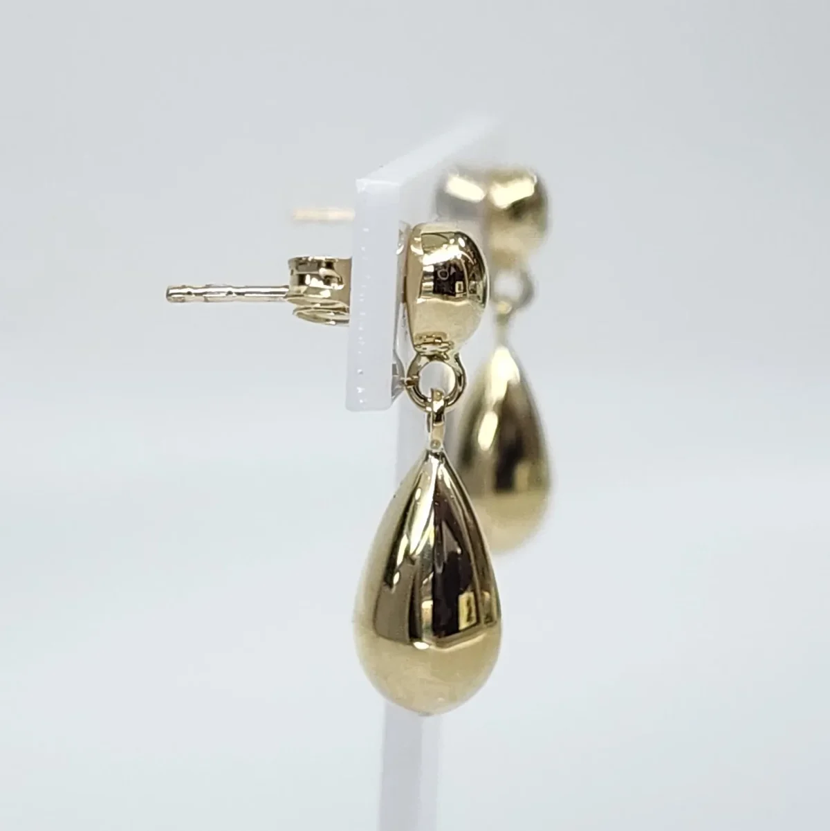 9ct Yellow Gold Teardrop Drop Earrings – Italian Made Polished Finish (21.50mm) - XXSE0089Y