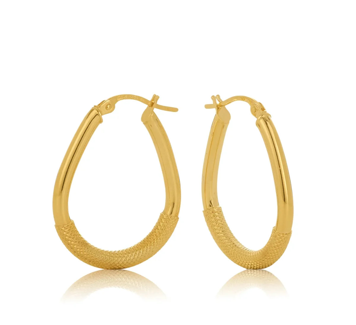 9ct Yellow Gold Toledo 2.5mm Round Tube 20mm Diameter Hoop Earring