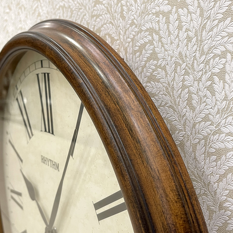 Rhythm Wooden Case Masters II Chiming Wall Clock 50cm - CMH721CR06
