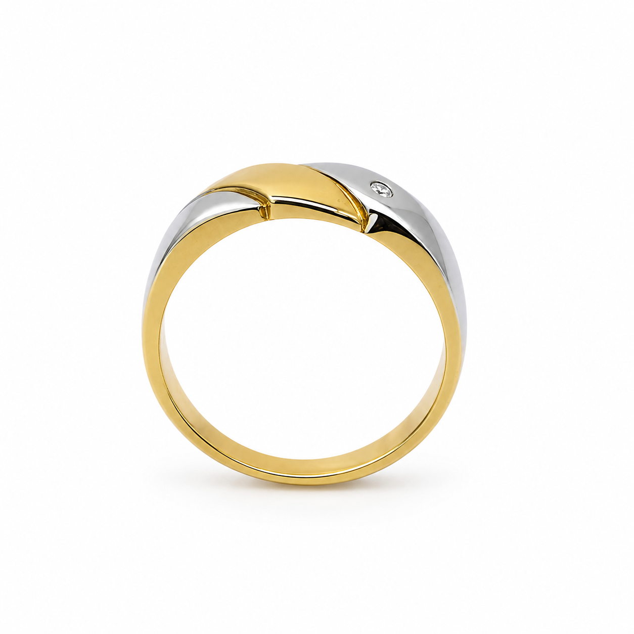 9ct Yellow & White Gold Natural Diamond Dress Ring – 0.03ct Round Diamond - 9CTD4219 9ct Yellow & White Gold Natural Diamond Dress Ring – 0.03ct Round Diamond - 9CTD4219