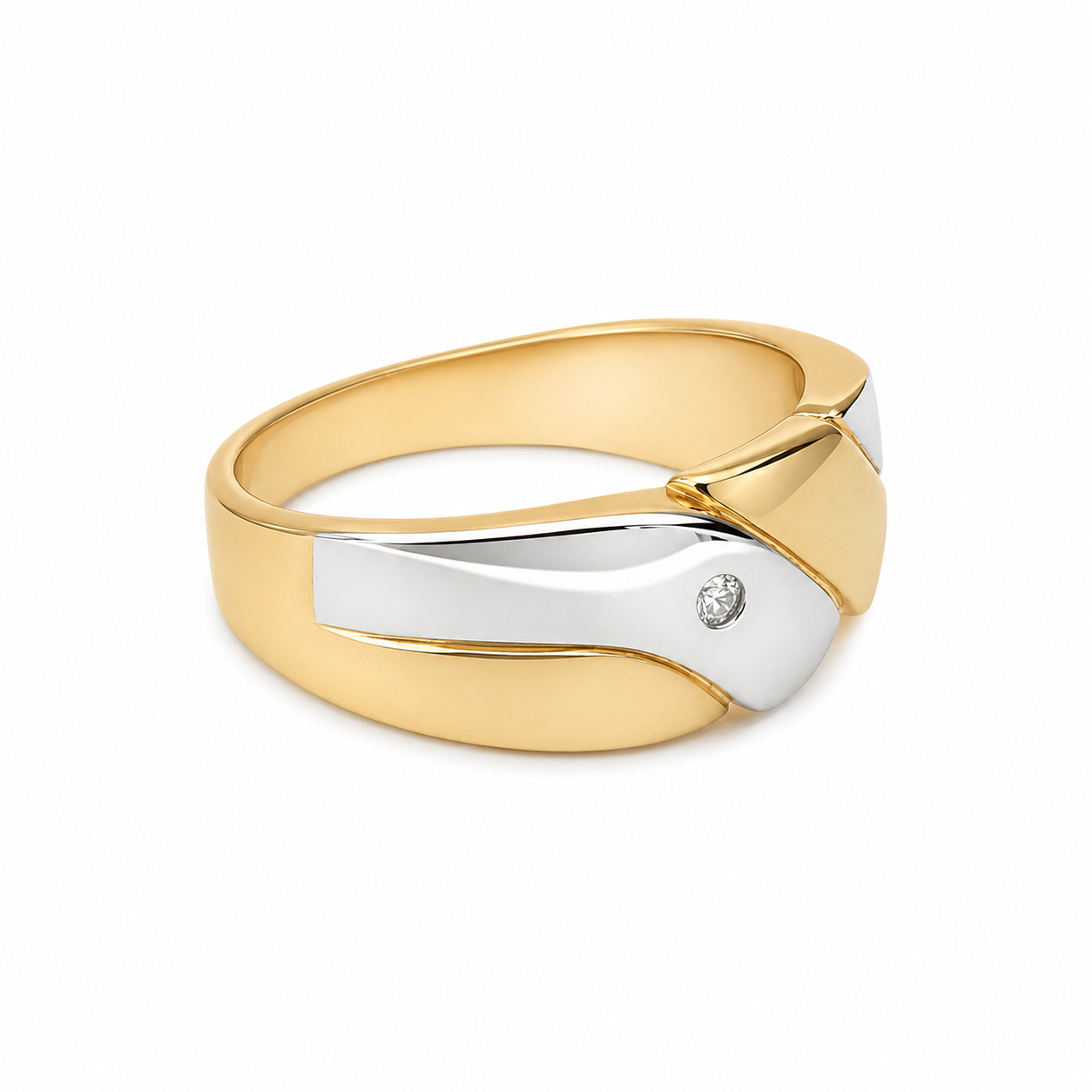 9ct Yellow & White Gold Natural Diamond Dress Ring – 0.03ct Round Diamond - 9CTD4219 9ct Yellow & White Gold Natural Diamond Dress Ring – 0.03ct Round Diamond - 9CTD4219