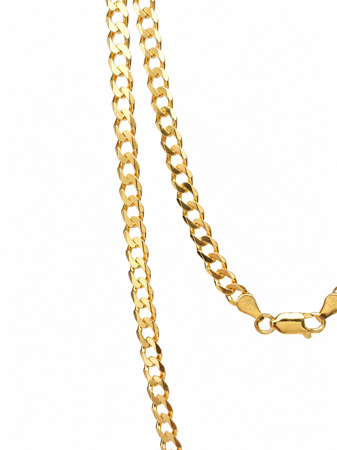 9ct Yellow Gold Flat Bevelled Diamond-Cut Curb Link Chain 60cm - 9YFBSCD120-60 Sterling Silver Chains 9ct Yellow Gold Flat Bevelled Diamond-Cut Curb Link Chain 60cm - 9YFBSCD120-60 Sterling Silver Chains