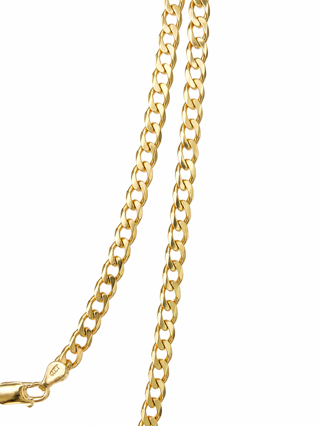 9ct Yellow Gold Flat Bevelled Diamond-Cut Curb Link Chain 60cm - 9YFBSCD120-60 Sterling Silver Chains 9ct Yellow Gold Flat Bevelled Diamond-Cut Curb Link Chain 60cm - 9YFBSCD120-60 Sterling Silver Chains